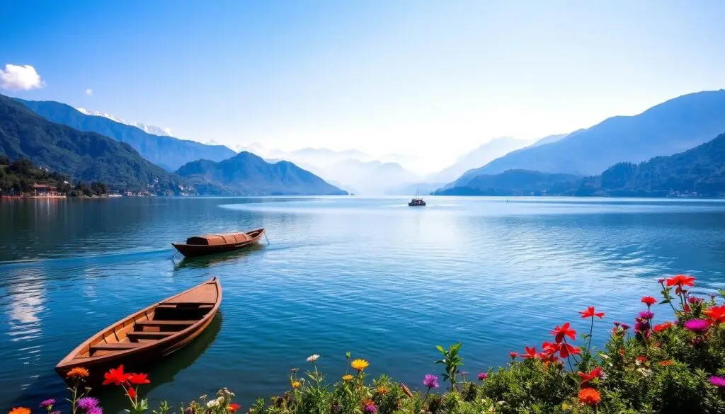 Pokhara Valley Lakes in Nepal: Phewa lake, Pokhara Valley